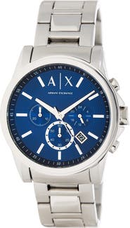 AX Armani Exchange Men's Outerbanks Chronograph Bracelet Watch, 45mm