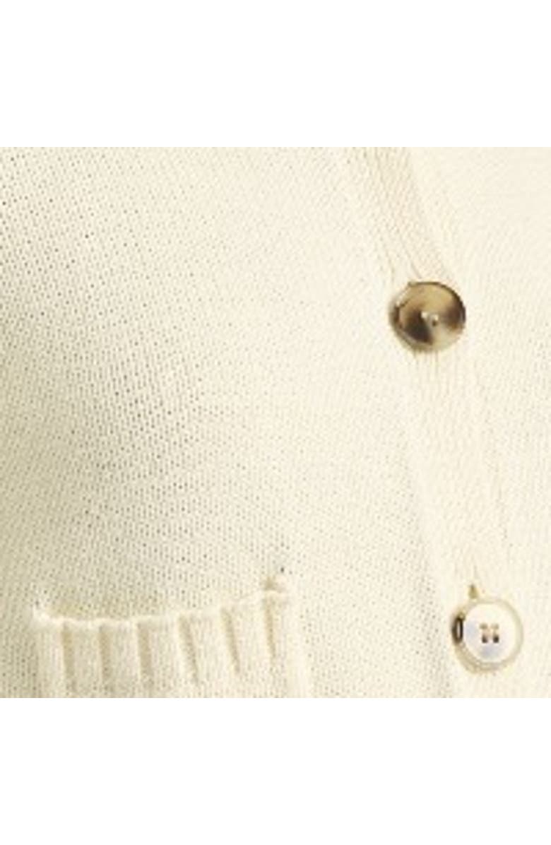 Albaray Cotton Cropped Cardigan, Alternate, color, Cream