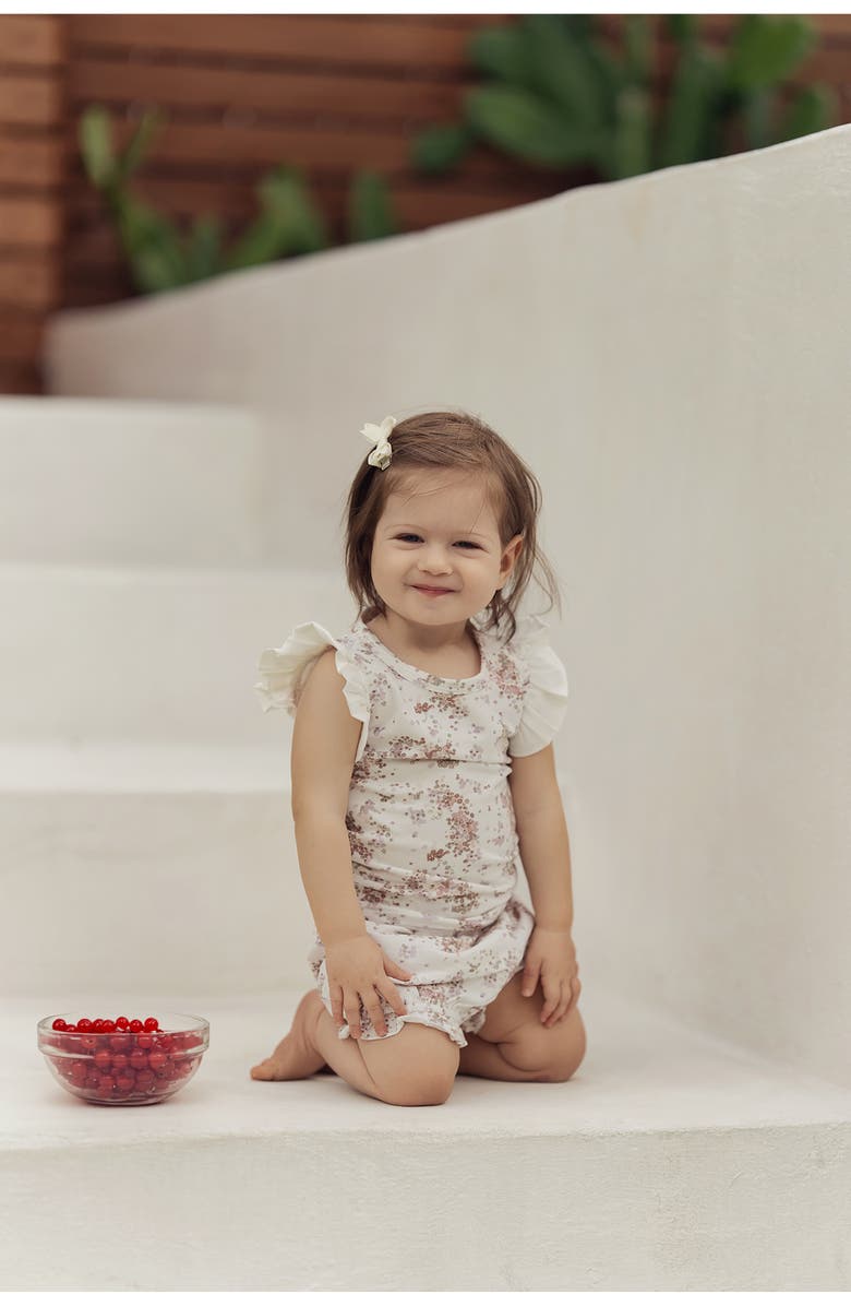 Manière Blooming Baby Sleeveless Top & Shorts Set, Alternate, color, White