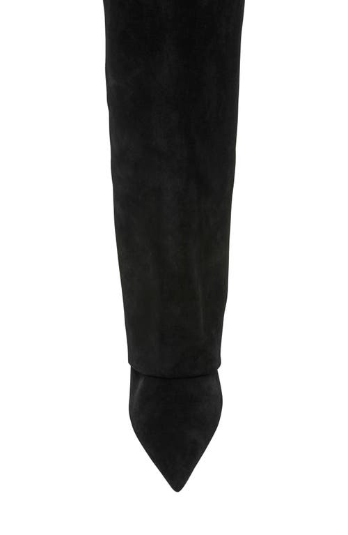 Steve Madden Luca Kitten Heel Knee High Boot In Black
