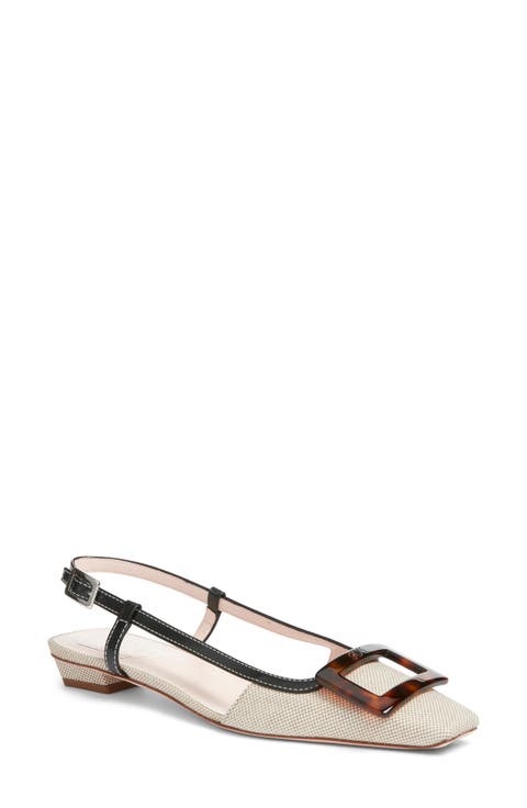 Belle Vivier Slingback Ballerina Slingback Flat (Women)