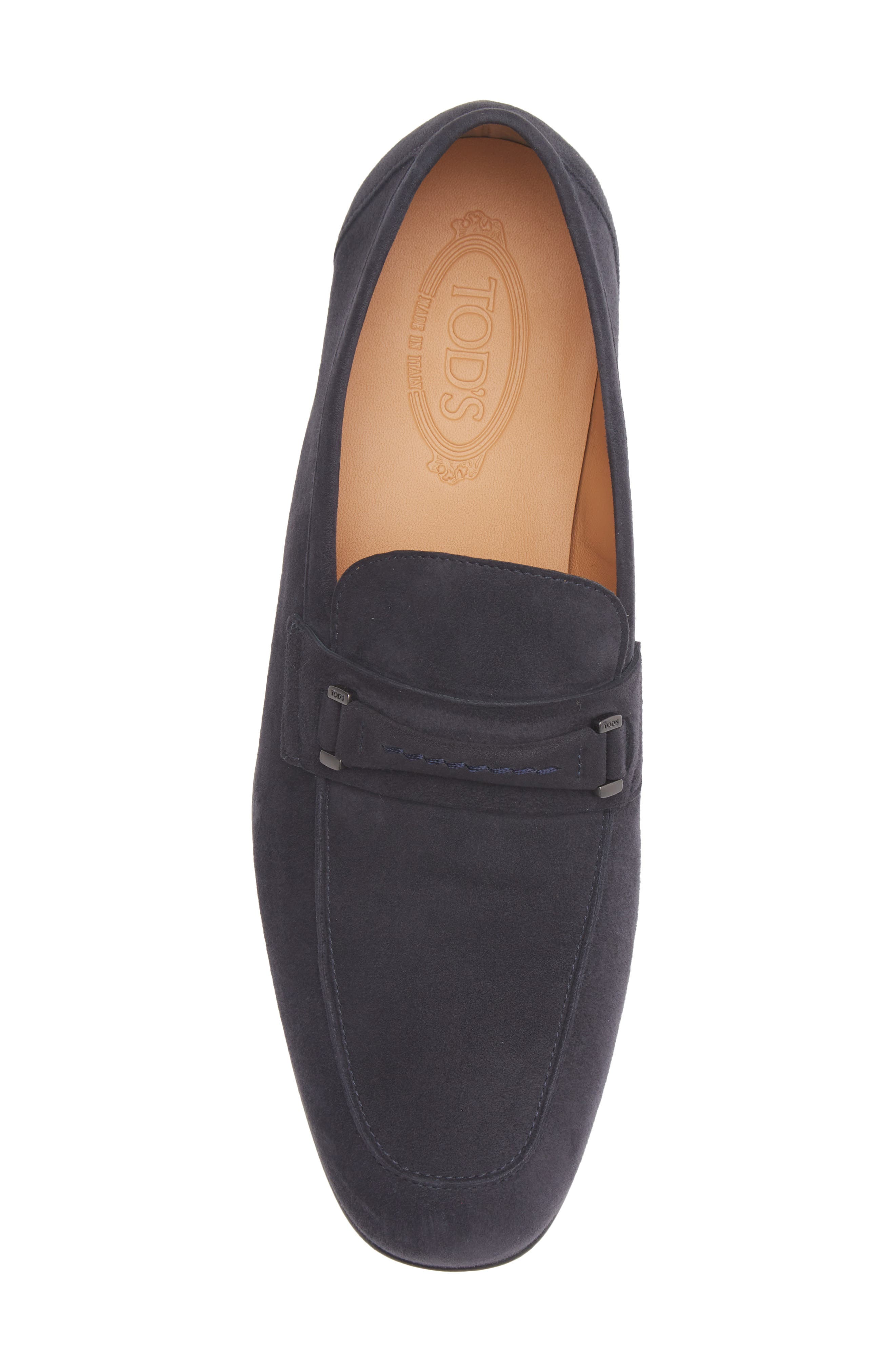 Pashmy Suede Loafer, Alternate, color, BLU