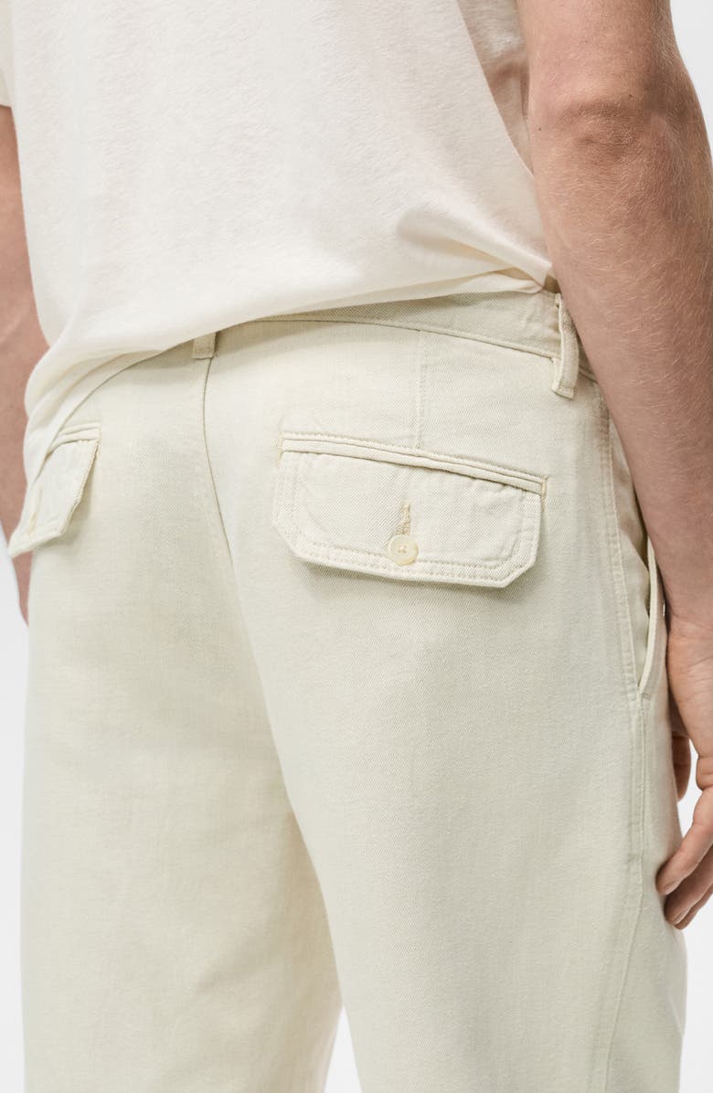 MANGO Relaxed Fit Cotton & Linen Pants, Alternate, color, 