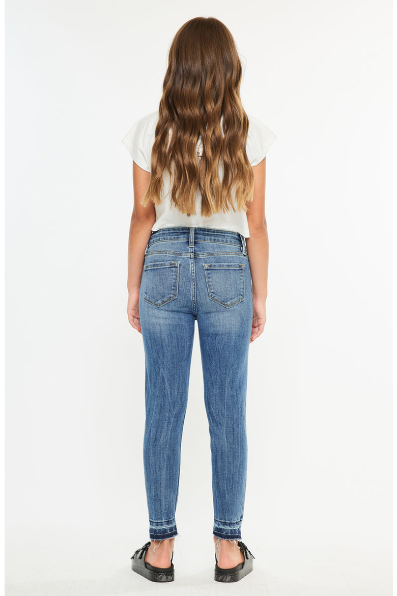 Pomey High Rise Ankle Skinny Jeans, Alternate, color, Medium Wash