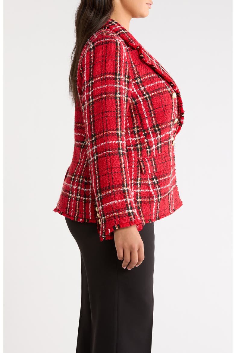 Plaid Blazer, Alternate, color, LIPSTICK MULTI