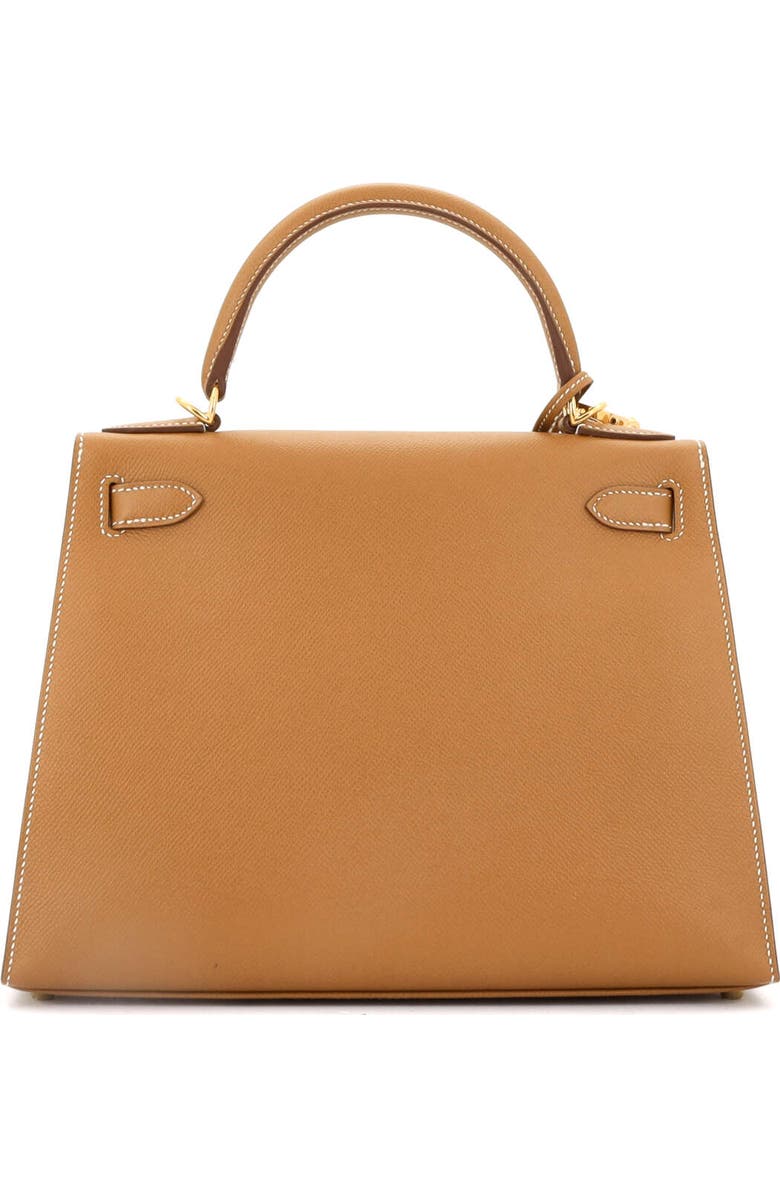 Pre-Owned Hermes Kelly Handbag Brown Epsom with Gold Hardware 28, Alternate, color,