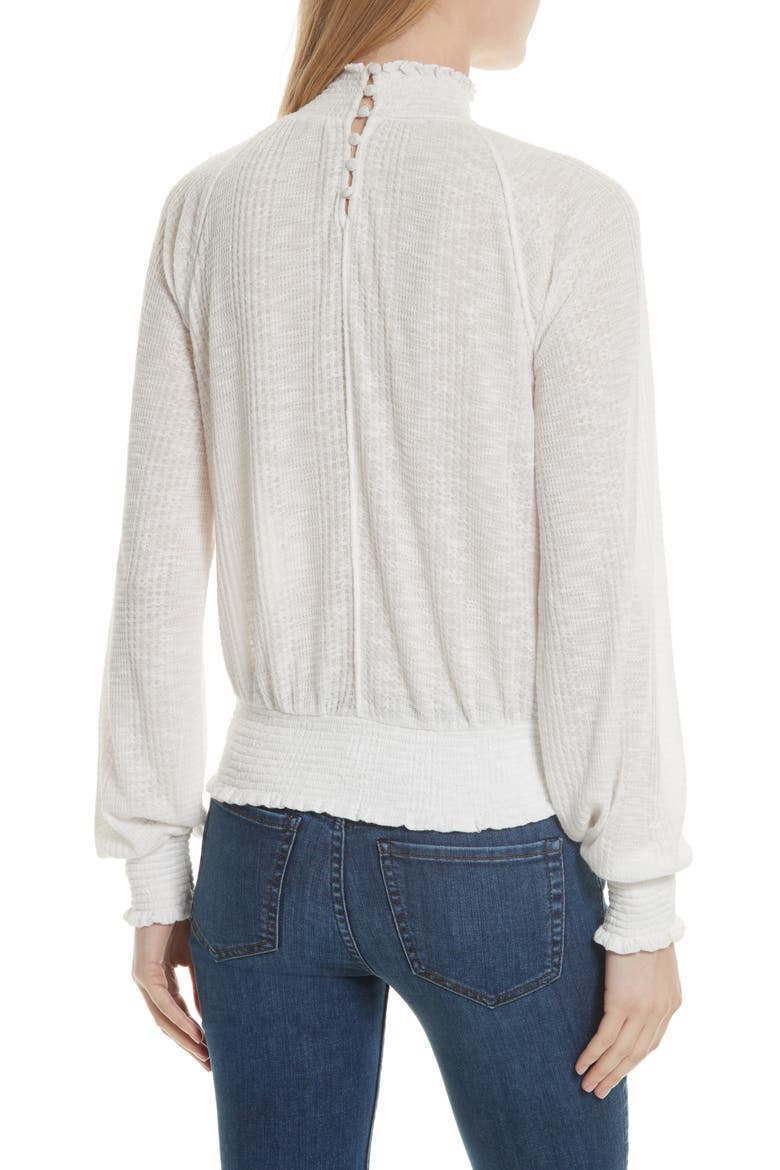 Boulevard Mock Neck Top, Alternate, color, IVORY