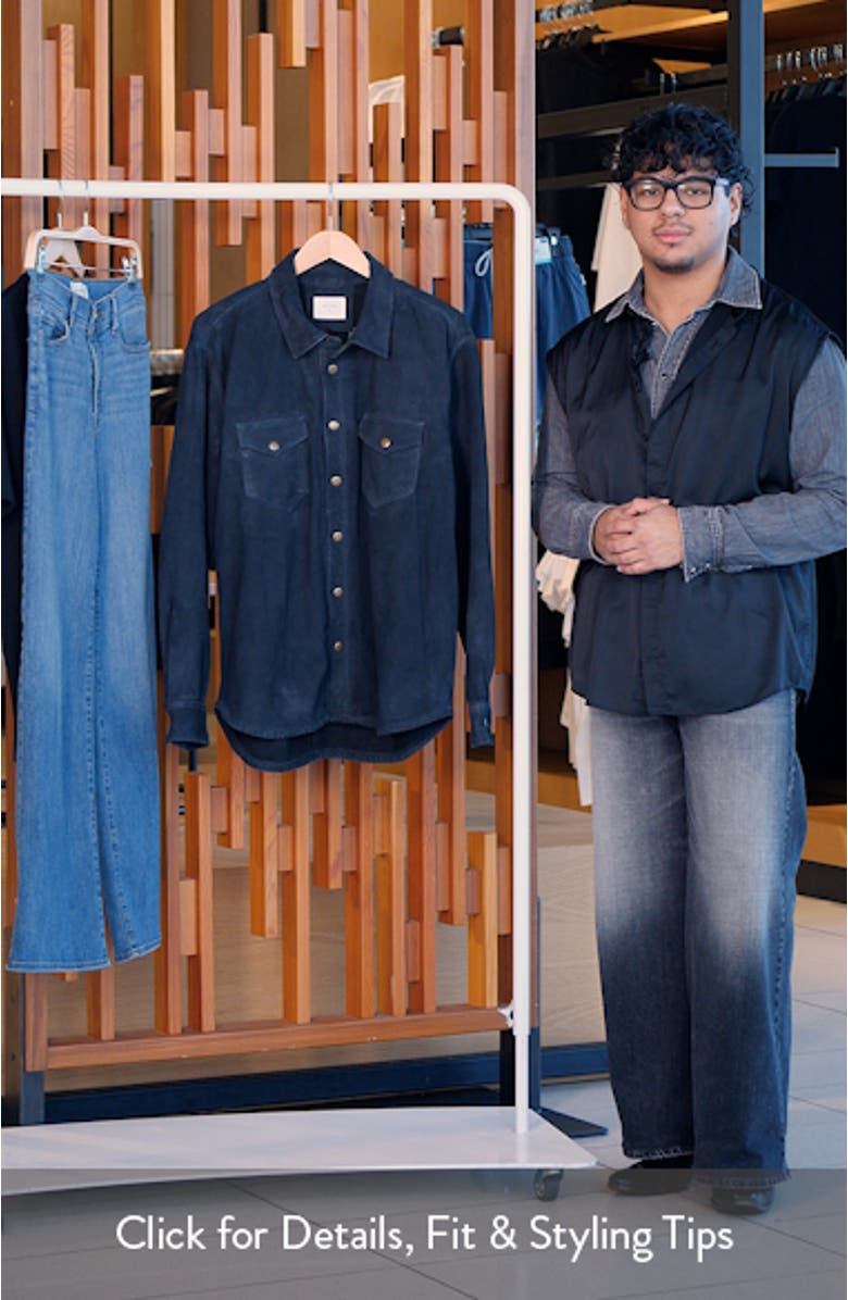 Savoy Waxed Suede Shirt Jacket, sales video thumbnail