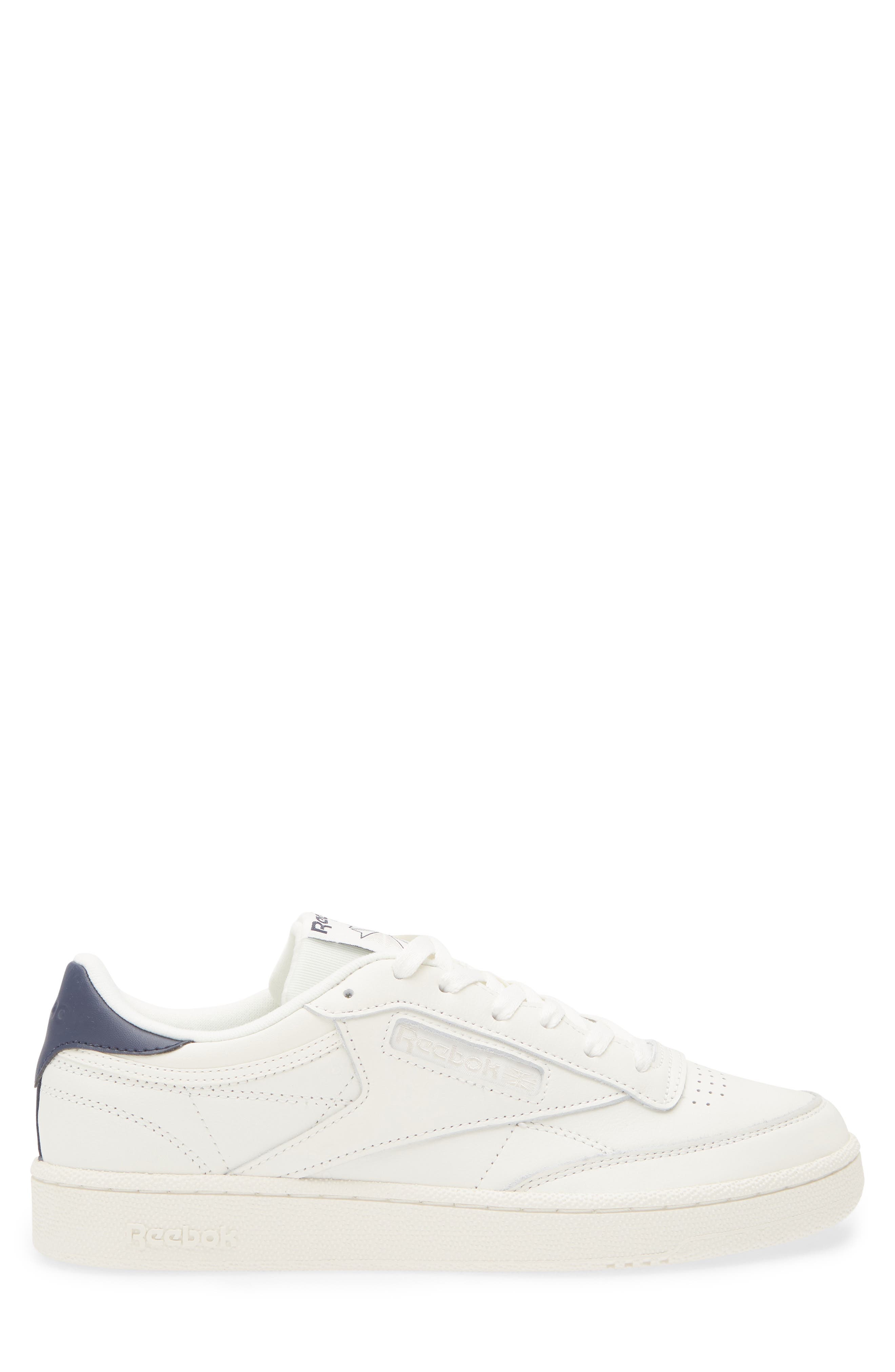 Reebok Club C 85 Sneaker, Alternate, color, Chalk/ Navy/ Flint Grey