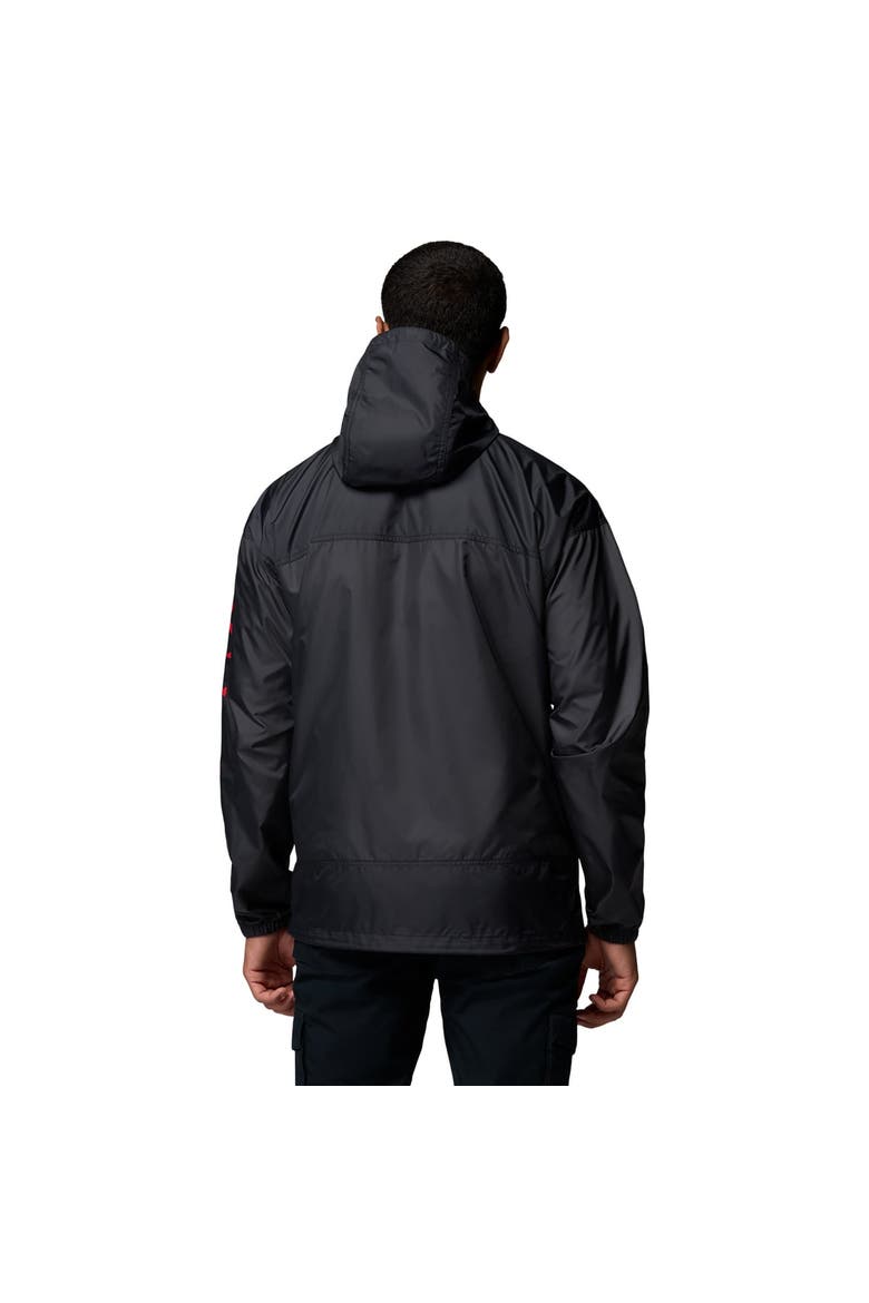 Men's Columbia  Black Ohio State Buckeyes Flash Challenger II Full-Zip Hooded Windbreaker, Alternate, color, Black