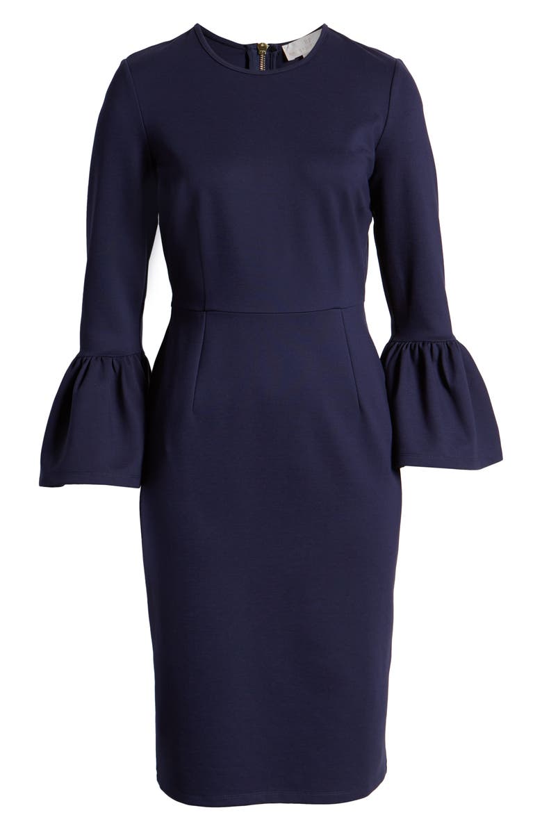 Rachel Parcell Bell Sleeve Sheath Dress, Alternate, color, 