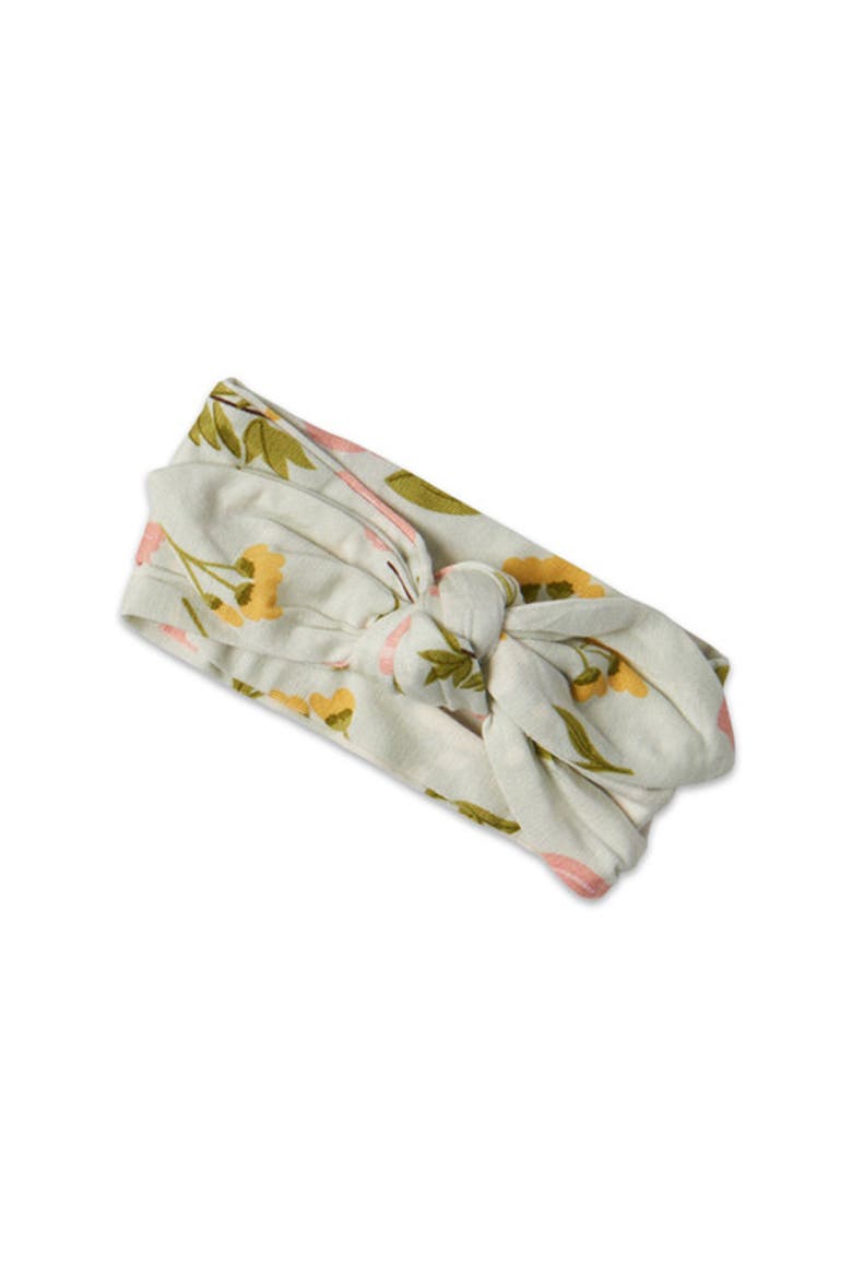 Jersey Long Sleeve Footie & Head Wrap Set, Alternate, color, Carnation