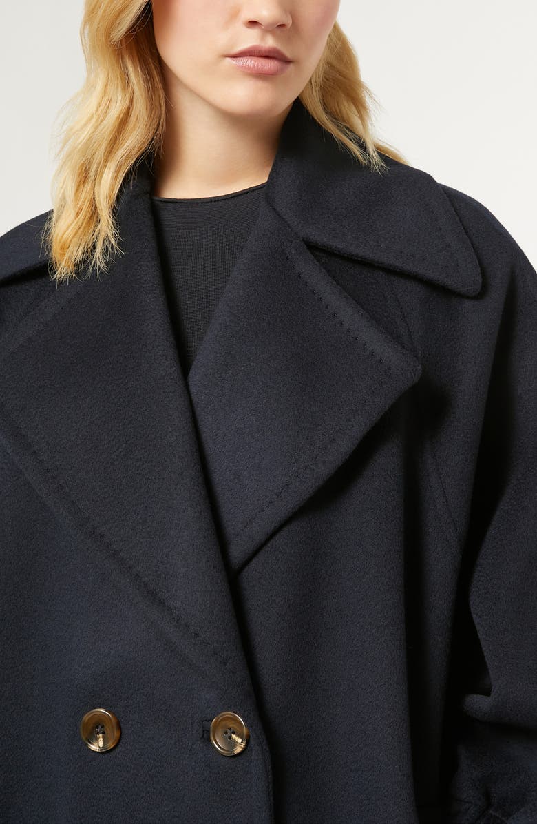 Marina Rinaldi Double Face Virgin Wool Coat, Alternate, color,
