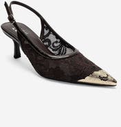 Prologue Shoes Clem Lace Slingback Pump