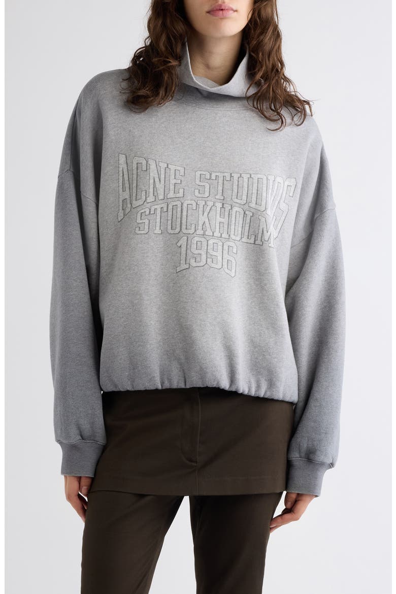 Folma Funnel Neck Sweatshirt, Main, color, GREY MELANGE