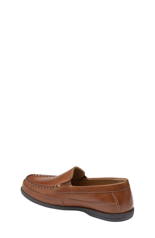 Johnston & Murphy Little Boys Locklin Venetian Leather Loafers In Tan Leather