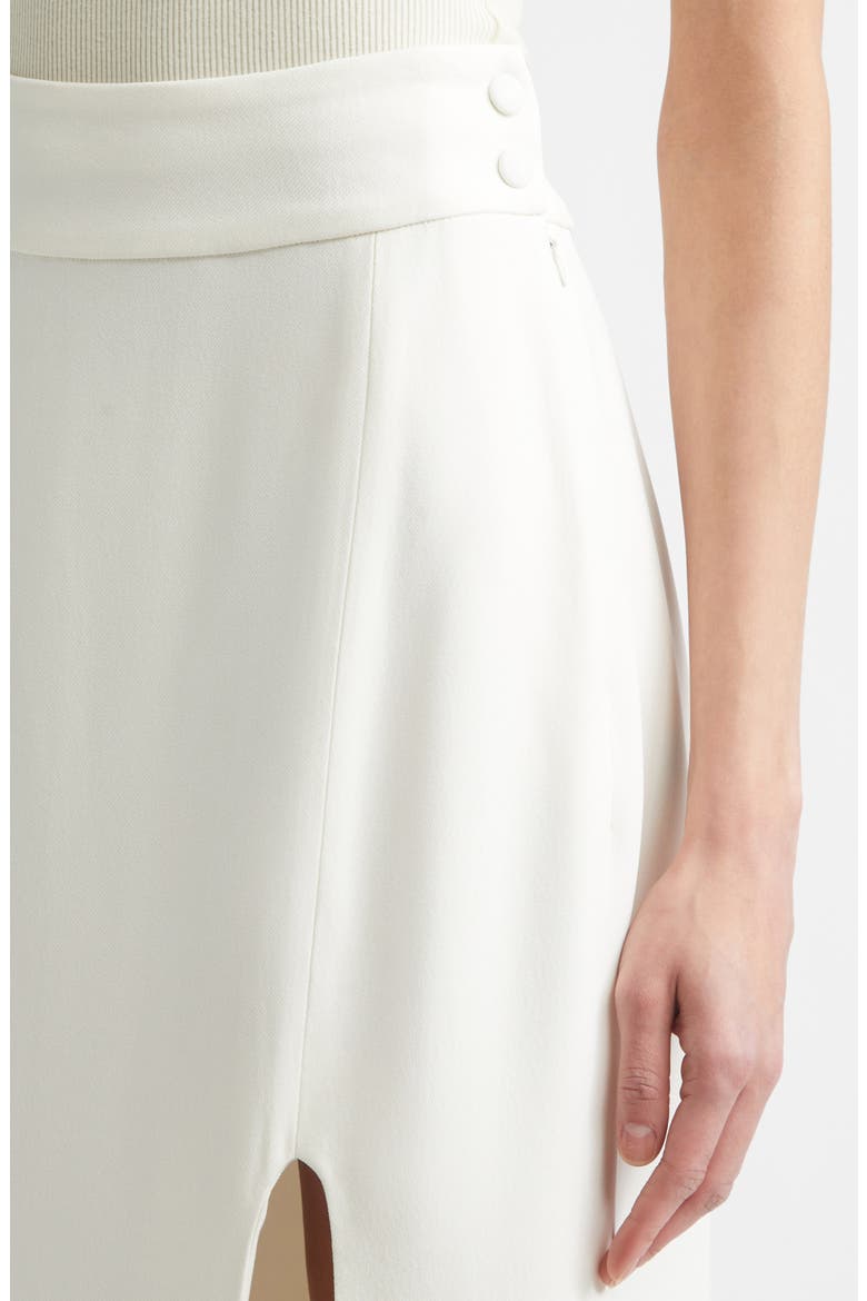 Front Slit Midi Skirt, Alternate, color, IVORY