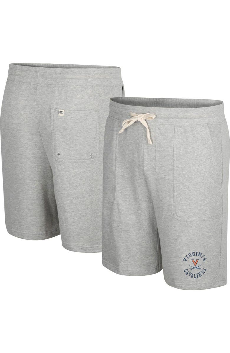 COLOSSEUM Men's Colosseum Heather Gray Virginia Cavaliers Love To Hear This Terry Shorts, Main, color, 