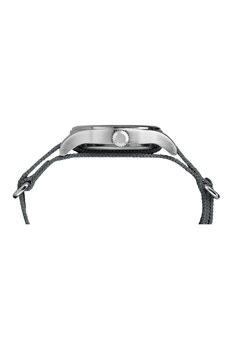 The Mod NATO Strap Watch, 40mm, Alternate, color, SILVER/ WHITE