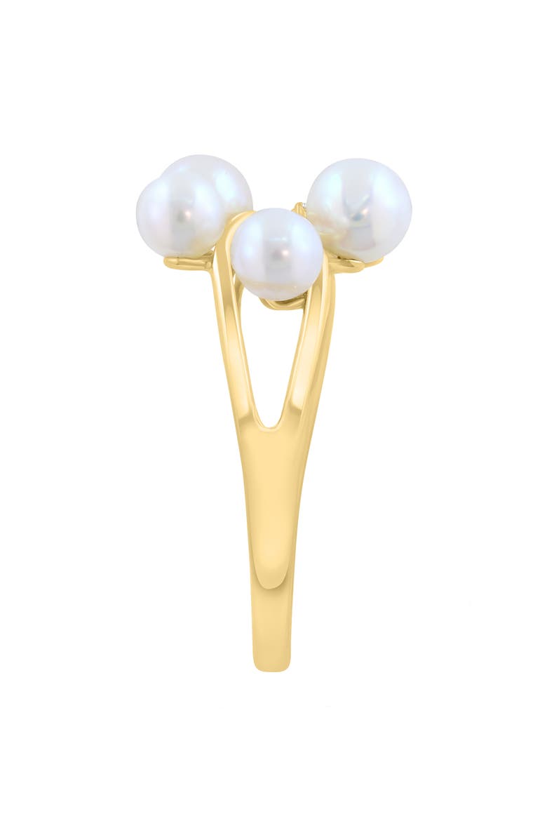 Diamond & Freshwater Pearl Ring, Alternate, color, WHITE