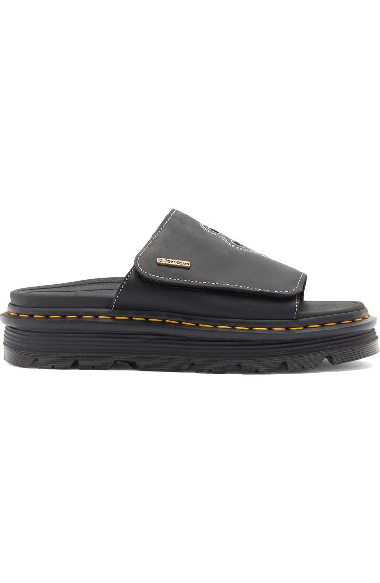 Dr. Martens ZebZag Flower Slide Sandal, Alternate, color, Black