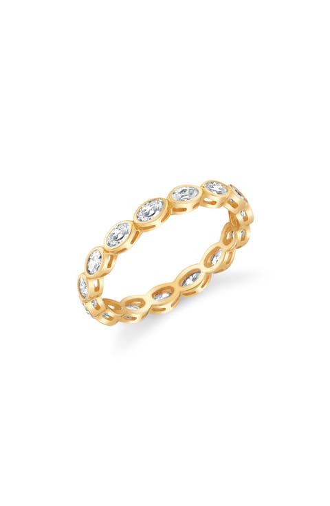 Oval Cut Cubic Zirconia Eternity Ring