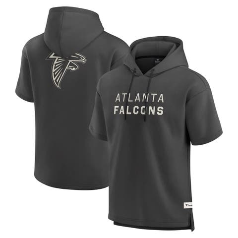 Men's Fanatics Charcoal Atlanta Falcons Elements Future Ground Lettering Short Sleeve Pullover Hoodie