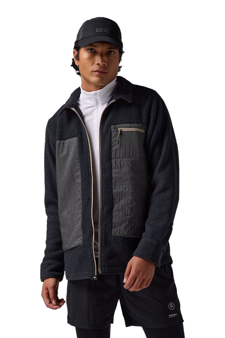 Wander Pile-Fleece Shirt Jacket- Men's, Main, color, Black