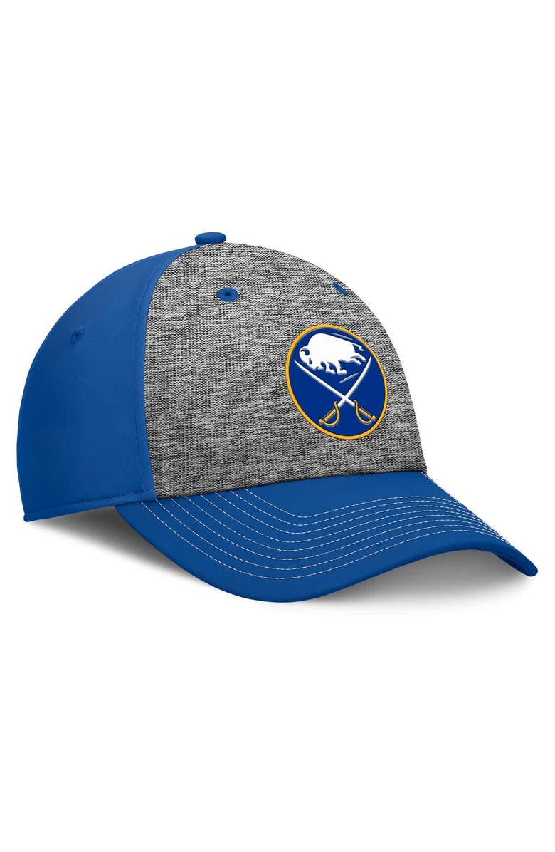 FANATICS Men's Fanatics Gray/Royal Buffalo Sabres Fundamental Top Shelf 2-Tone Flex Hat, Alternate, color, 