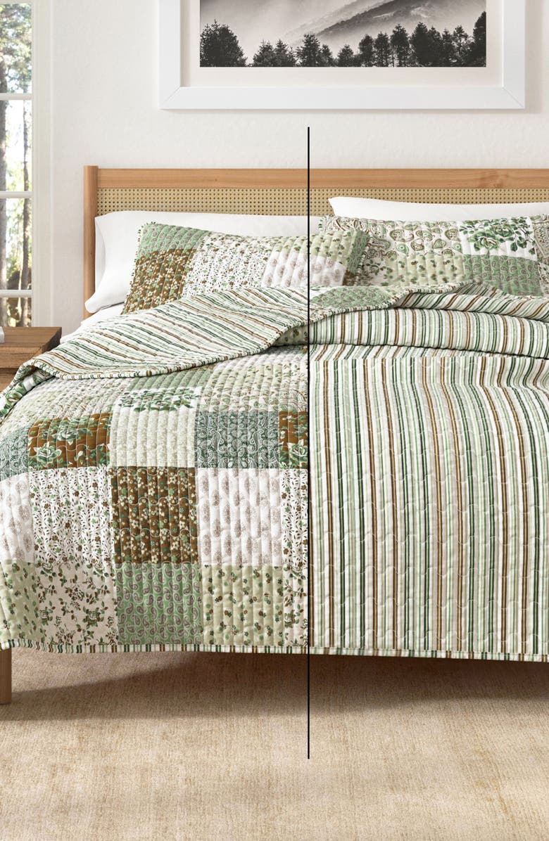 Woven & Weft Summer Lodge Reversible Quilt Set, Alternate, color,