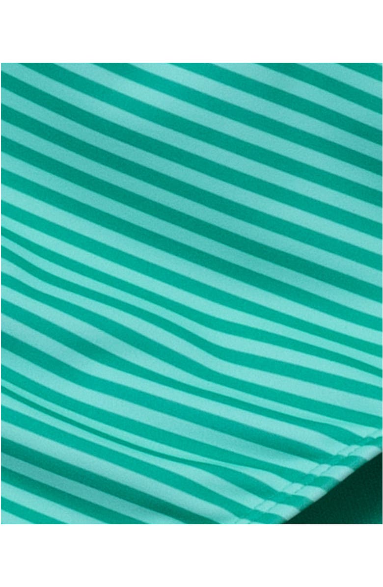 Lands' End Girls Chlorine Resistant Short Sleeve Rash Guard Swim Top and Bikini Set, Alternate, color, Deep Sea Navy Shells