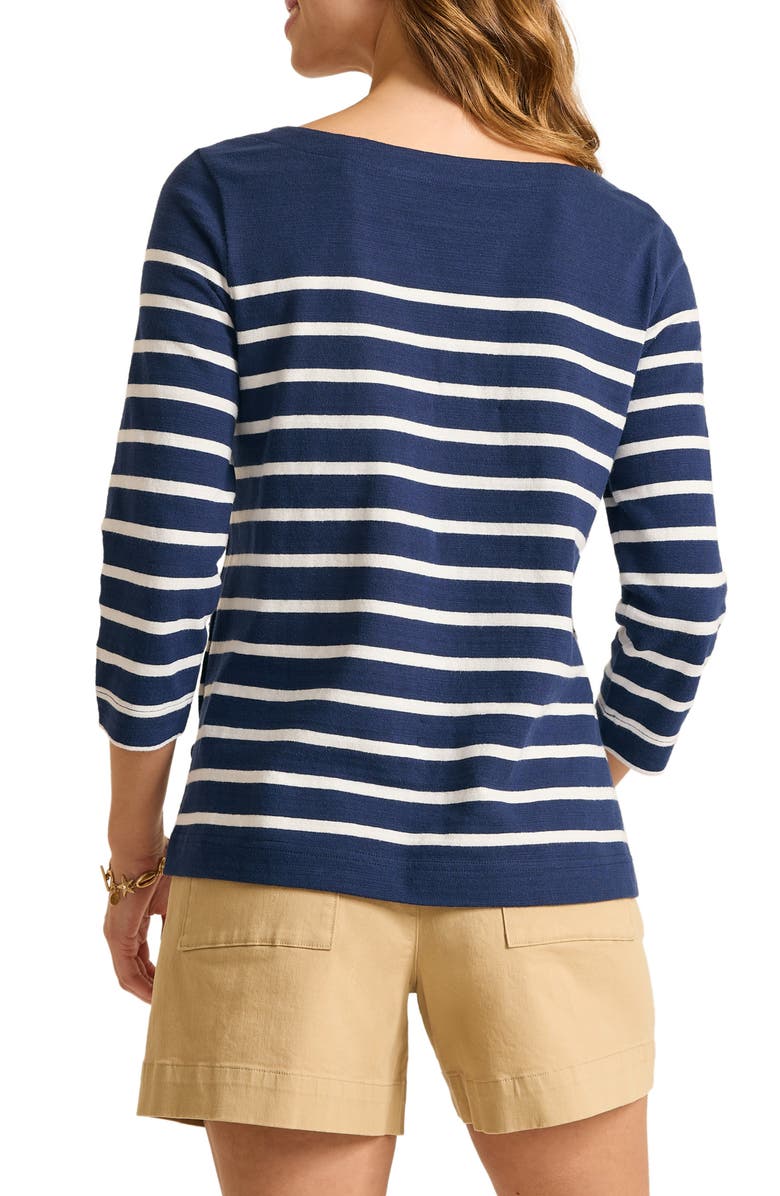 Tommy Bahama Bahama Bliss Stripe Knit Top, Alternate, color, Coastline