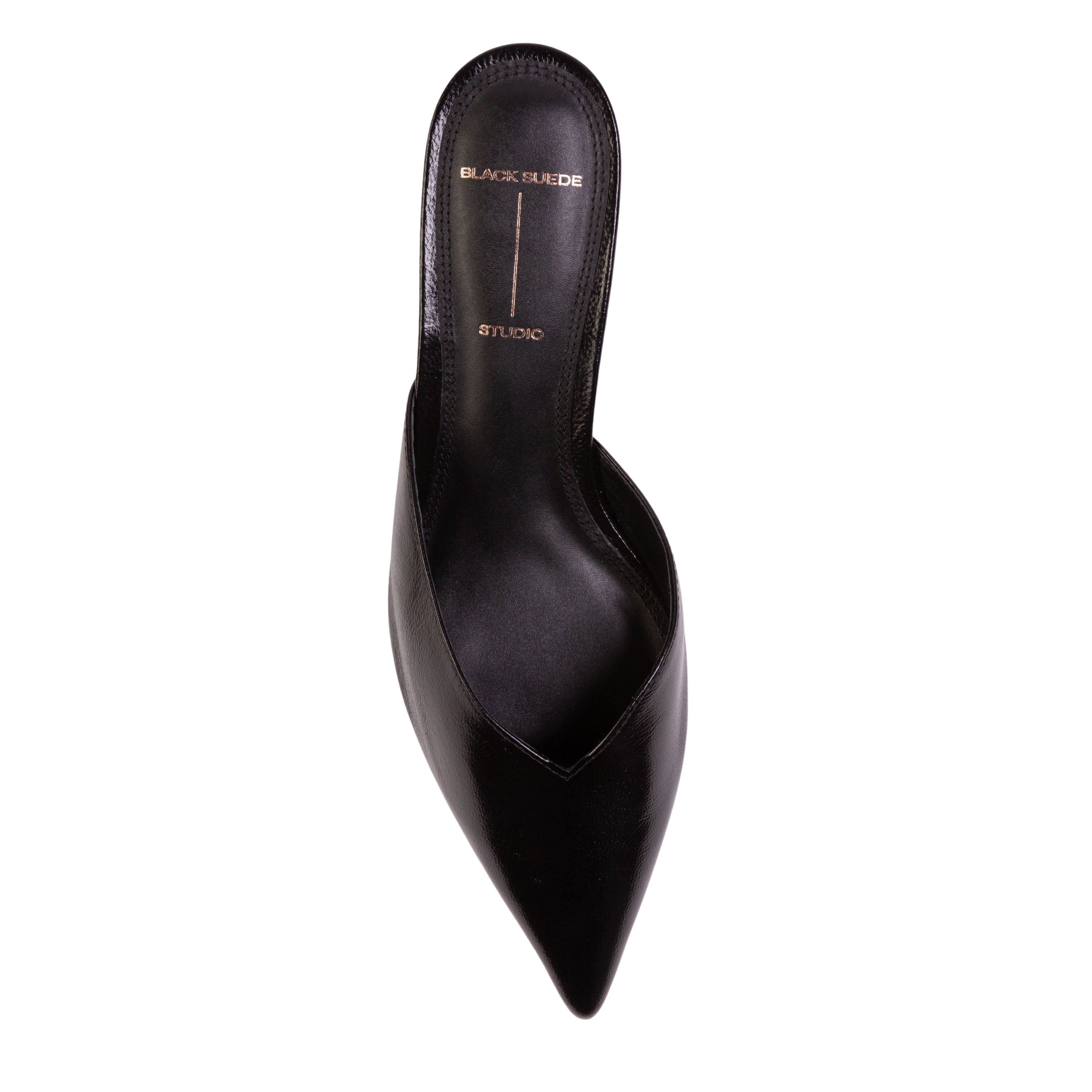 Sofia 35 Mule, Alternate, color, Black Leather