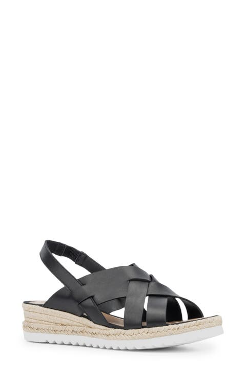 Amaya Water Repellent Slingback Espadrille Wedge Sandal (Women)