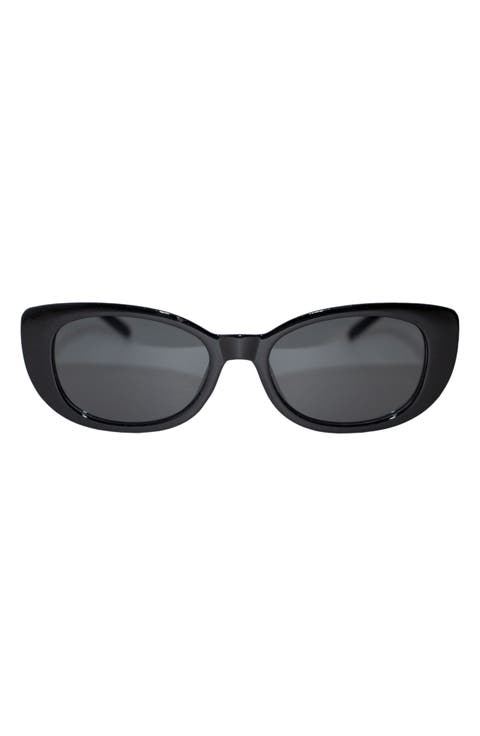 Dolly 68mm Oversize Polarized Oval Sunglasses