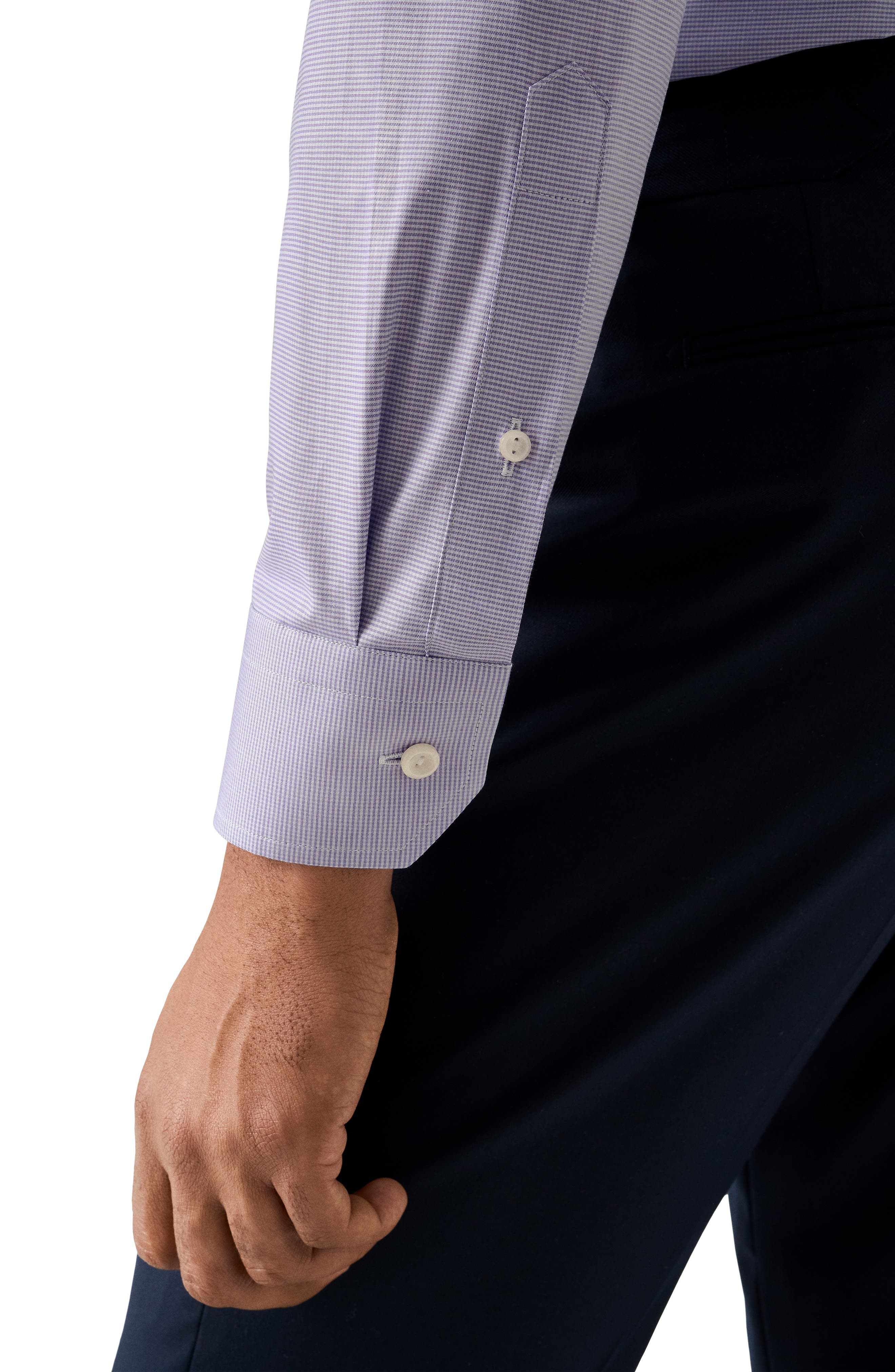 Slim Fit Microcheck Shirt - image 2