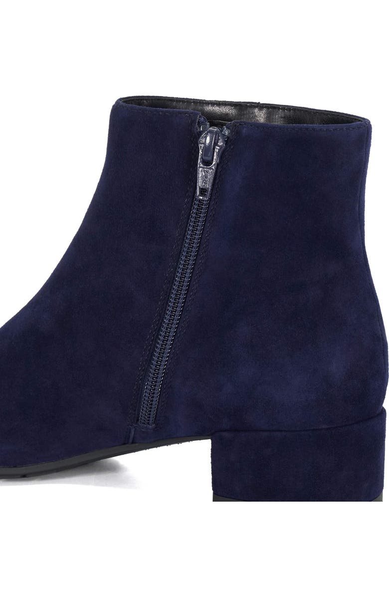 Dune London Pippie Ankle Bootie, Alternate, color, Dark-Blue-Suede