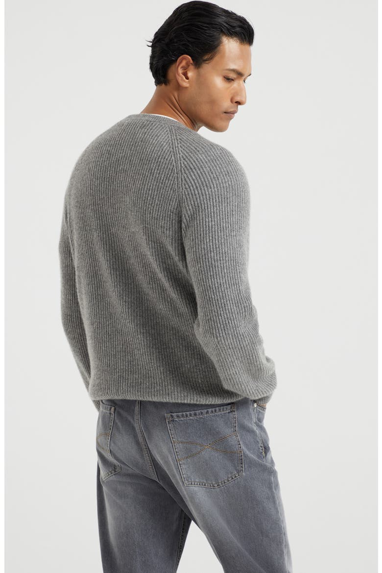 English Rib knit sweater, Alternate, color, Dark Grey