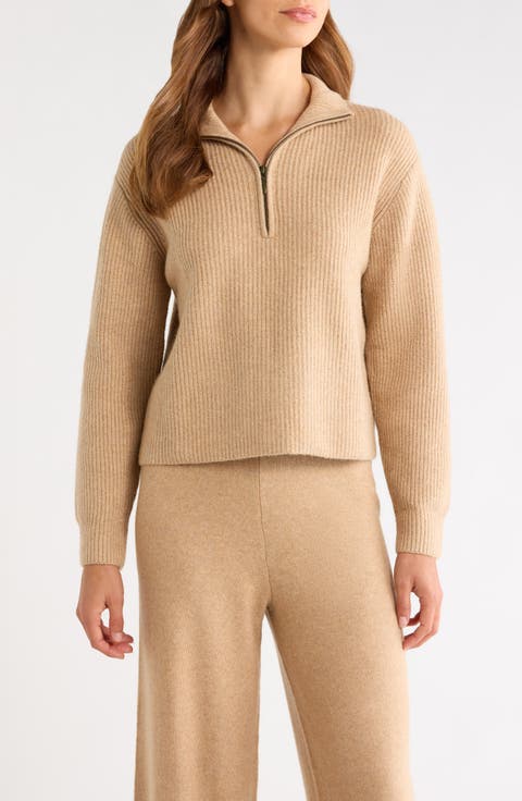 Chalet Cotton Blend Quarter Zip Sweater