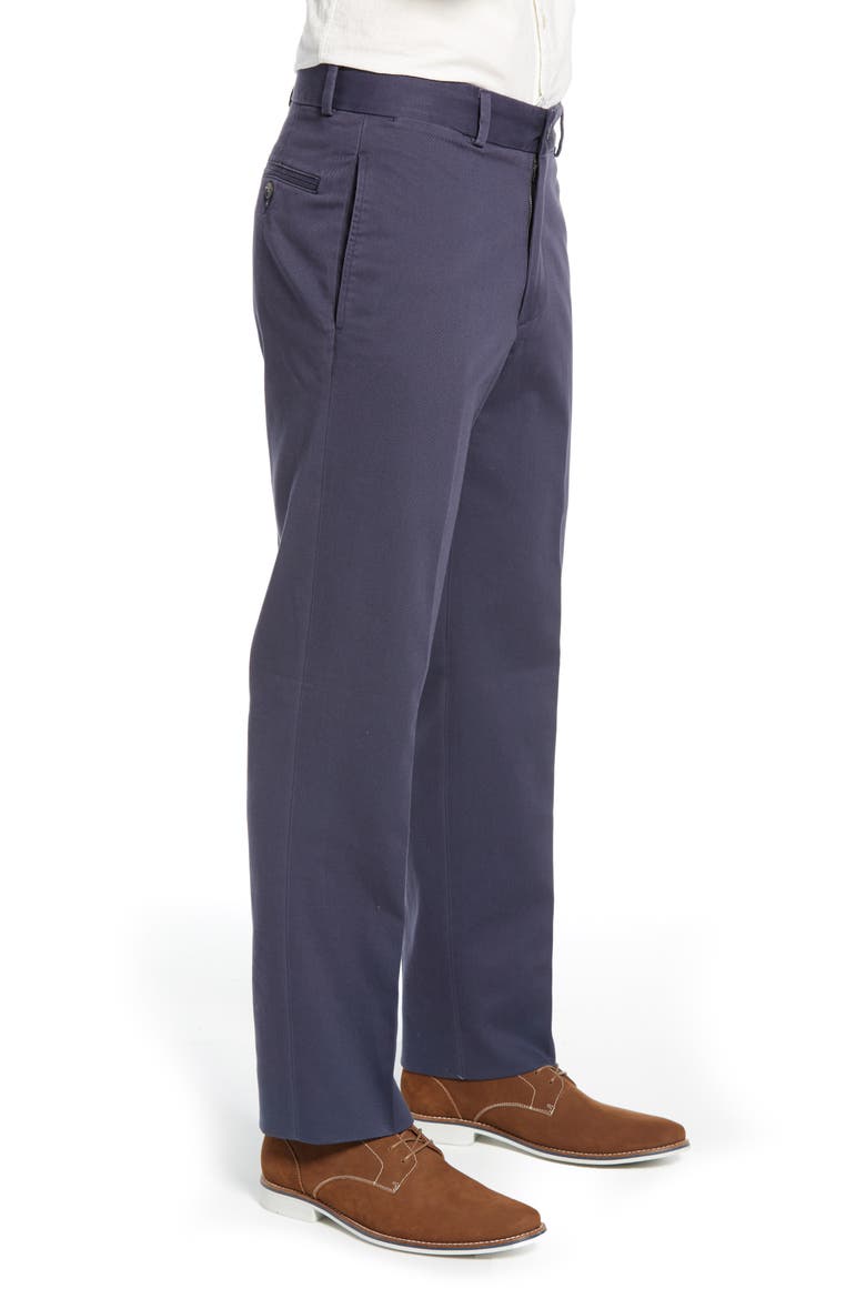 Charleston Khakis Flat Front Chino Pants, Alternate, color, NAVY