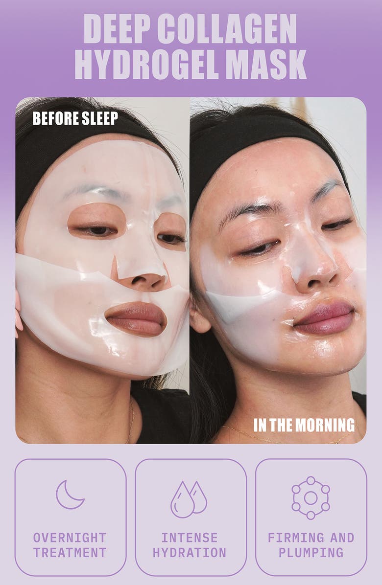 LAPCOS Deep Collagen Glass Skin Overnight Sheet Mask, Alternate, color, Purple