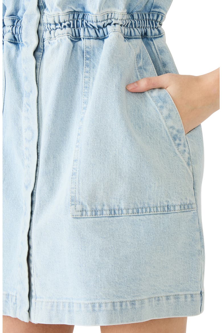Robbie Denim Minidress, Alternate, color, SULPHUR SPRING