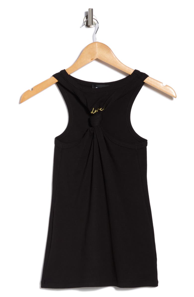 Desigual Front Twist Tank, Alternate, color, Black