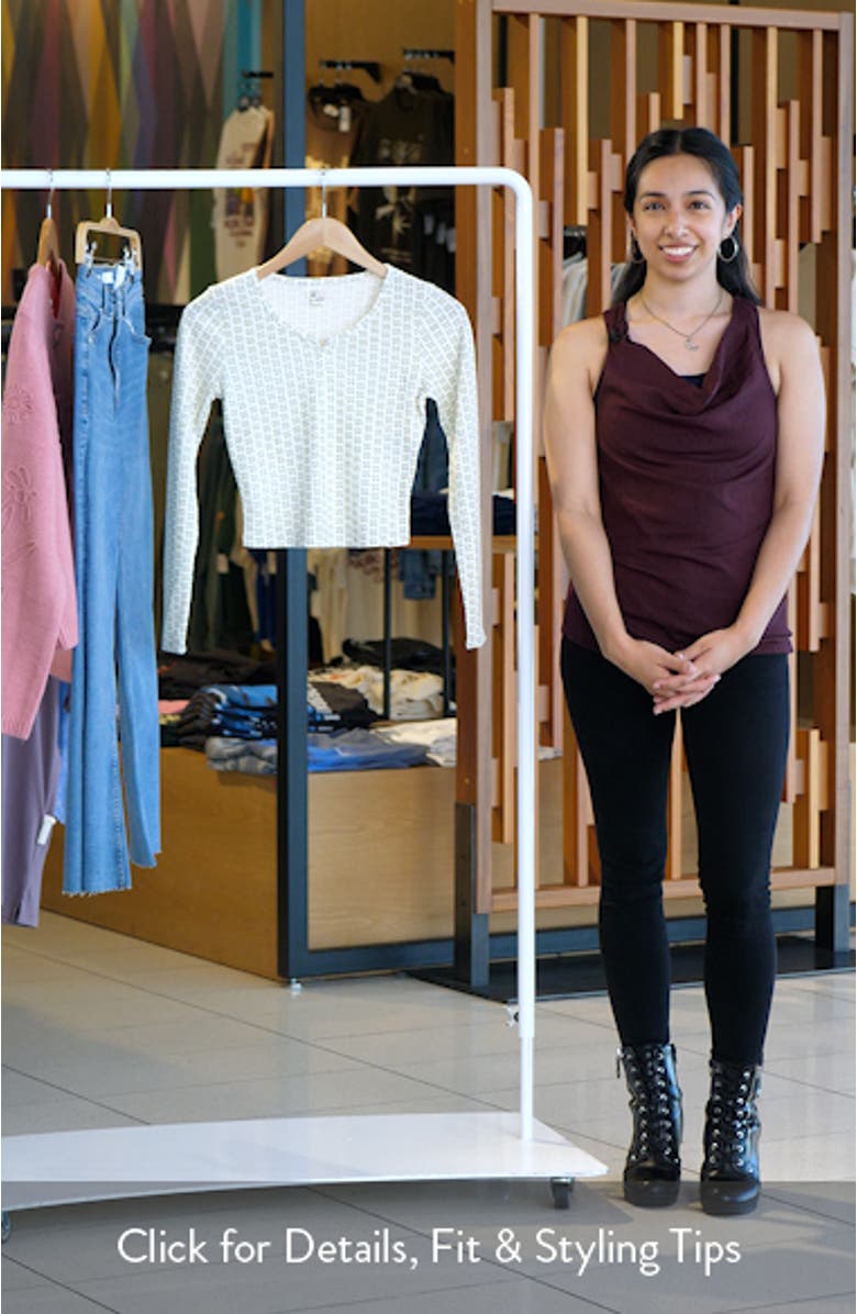 Reese Floral Long Sleeve Thermal T-Shirt, sales video thumbnail