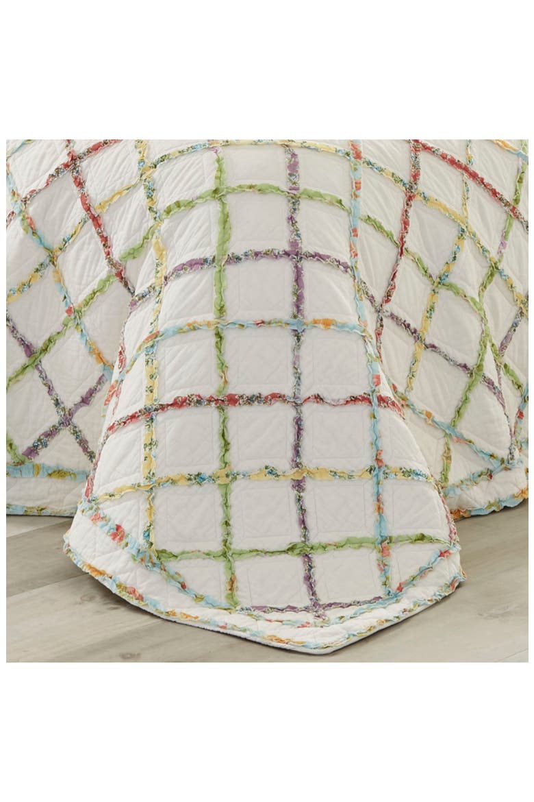Ruffle Garden Quilt, Alternate, color, CREAM MULTI