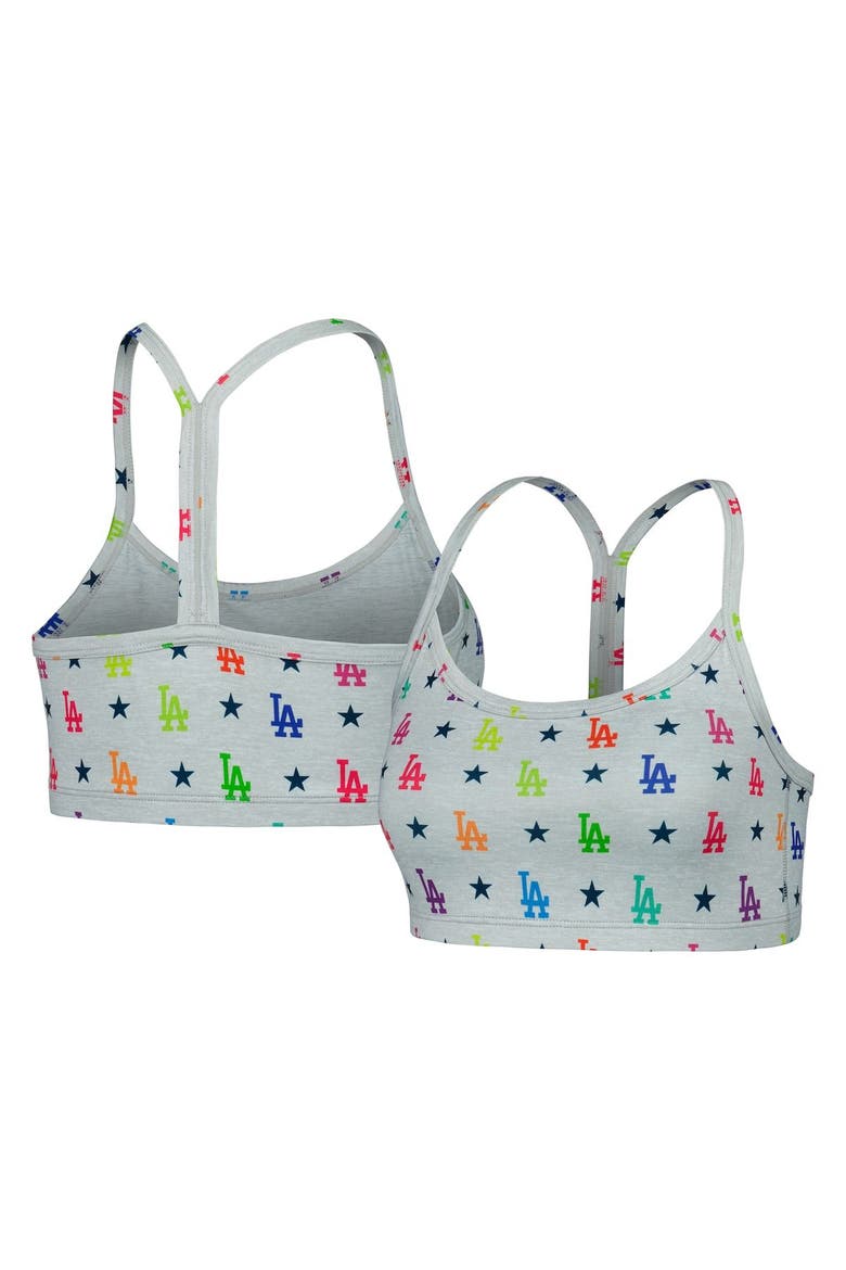 Women's Terez Gray Los Angeles Dodgers TLC Rainbow Bra, Alternate, color, Gray