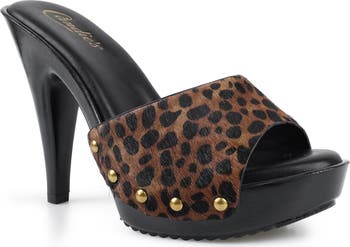 Love Genuine Calf Hair Platform Sandal