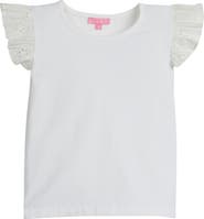 BISBY Kids' Knit Eyelet Tank