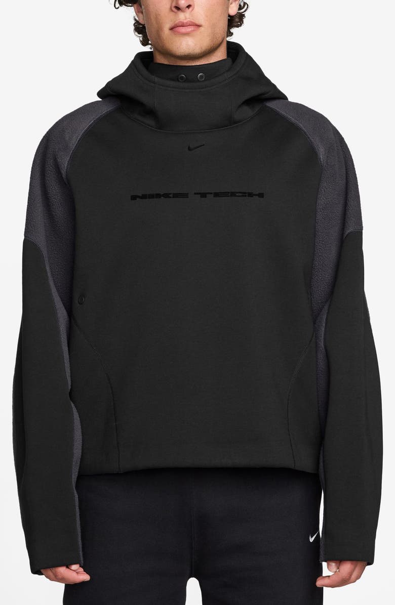 Nike Tech Therma-FIT Windwall Hoodie, Main, color, Black/ Anthracite/ Black