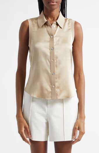 Cinq à Sept Giselle Silk Sleeveless Shirt